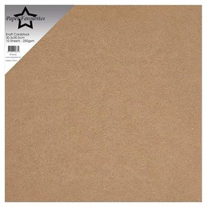 Paper Favourites Kraft Cardstock, 250g 5 ark.