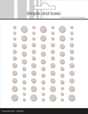 Enamel matte dots, Beige, runde, Simple and Basic.