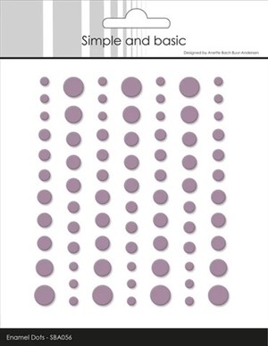  Enamel matte dots, Lyng, runde, Simple and Basic.