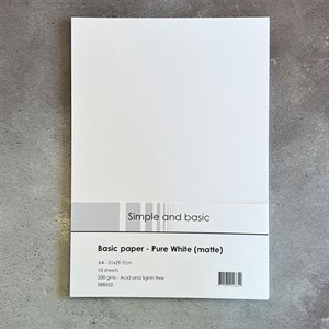Simple and basic "Basic Paper -Pure White (matte)