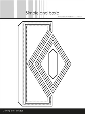 Simple og basic, dies, A6 Gatefold og lomme.   