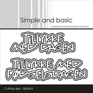 Simple og basic, dies, Tillykke med dagen.   
